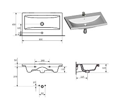 Style Line Мебель для ванной Жасмин-2 80 Люкс белая – фотография-6